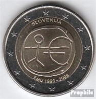 Slowenien 2009 Stgl./unzirkuliert Stgl./unzirkuliert 2009 2 EURO E.M.U. - 10 Jahre Währungs - Slovenië