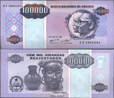 Angola Pick-Nr: 139 Bankfrisch 1995 100.000 Kwanzas Reajustados - Angola