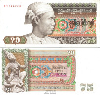 Birma Pick-Nr: 65 Bankfrisch 1985 75 Kyats - Myanmar