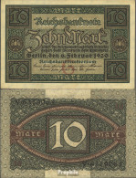 Deutsches Reich RosbgNr: 63a, 7stellige Kontrollnummer Bankfrisch 1920 10 Mark - 10 Mark