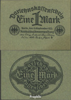 Deutsches Reich RosbgNr: 73a, Grünes Papier Bankfrisch 1922 1 Mark - 1 Mark