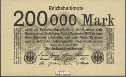 Deutsches Reich RosbgNr: 99b Ohne Firmenzeichen Bankfrisch 1923 200000 Mark - Other & Unclassified