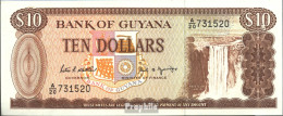 Guyana Pick-Nr: 23e Bankfrisch 1989 10 Dollars - French Guiana