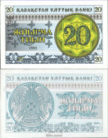 Kasachstan Pick-Nr: 5b Bankfrisch 1993 20 Tyin - Kasachstan