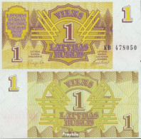 Lettland 35 Bankfrisch 1992 1 Rublis - Lettonie