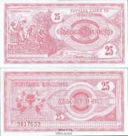 Makedonien Pick.Nr: 2a Bankfrisch 1992 25 Denar - Noord-Macedonië