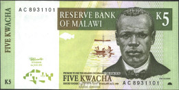 Malawi Pick-Nr: 36a Bankfrisch 1997 5 Kwacha - Malawi