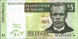 Malawi Pick-Nr: 36c Bankfrisch 2005 5 Kwacha - Malawi