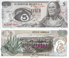 Mexiko Pick-Nr: 62b Bankfrisch 1971 5 Pesos - Mexico