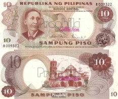 Philippinen Pick-Nr: 144b Bankfrisch 1969 10 Piso - Philippines