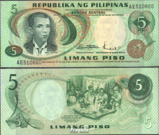 Philippinen Pick-Nr: 148a Bankfrisch 5 Piso - Philippines