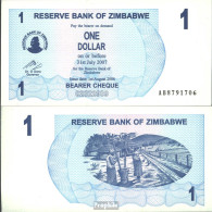 Simbabwe Pick-Nr: 37 Bankfrisch 2006 1 Dollar - Simbabwe
