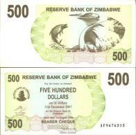 Simbabwe Pick-Nr: 43 Bankfrisch 2006 500 Dollars - Zimbabwe