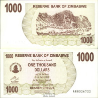 Simbabwe Pick-Nr: 44 Bankfrisch 2006 1.000 Dollars - Zimbabwe