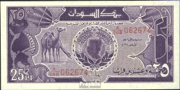 Sudan Pick-Nr: 37 Bankfrisch 1987 25 Piastres Kamele - Soudan