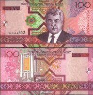 Turkmenistan Pick-Nr: 18 Bankfrisch 2005 100 Manat - Turkménistan