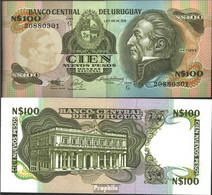 Uruguay Pick-Nr: 62A Bankfrisch 1987 100 Nuevos Pesos - Uruguay