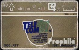 Belgien 180 20 Einheiten Gebraucht 1991 Telecom Beige - Otros & Sin Clasificación