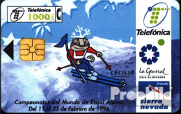 Spanien 1410 1000 Pesetas Gebraucht Ski-WM 96 - Other & Unclassified