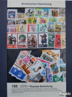 Ruanda 100 Verschiedene Marken Postfrisch - Colecciones