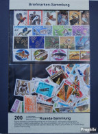 Ruanda 200 Verschiedene Marken Postfrisch - Verzamelingen