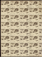 Bogen 40 X Viespännige Schnellpost 18. Jahrh.  -  1964  -  Mi. Nr. 1530° Gestempelt  -  Tag Der Briefmarke - Fogli Completi