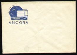 1960 Romania, Hotel Ancora Eforie Sud Envelope Publicitaire, Anchor Unused Advertising Cover - Hôtellerie - Horeca