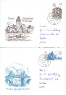 DDR Sonderpostkartenset 1987 750 Jahre Berlin Jungfernbrücke Bodemuseum Märkisches Museum Usw. TGST 05-1990 Erfurt - Postkarten - Gebraucht