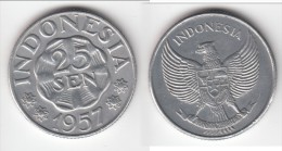 **** INDONESIE - INDONESIA - 25 SEN 1957 NATIONAL EMBLEM **** EN ACHAT IMMEDIAT - Indonesia