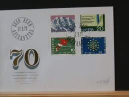 47/927   FDC  SUISSE - Brieven En Documenten