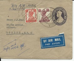 INDIA - 1946 - ENVELOPPE ENTIER POSTAL De MAJDIA Pour LONDON - 1936-47 Koning George VI