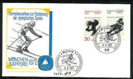 Bund 1972: FDC Sporthilfe, 1972    (A023) - 1971-1980