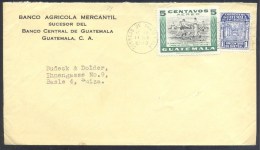 Guatemala 1949 Cover: Fussball Football Soccer Calcio; Campeonato Centroamericano Y Del Caribe 1948 Stamp - Sonstige & Ohne Zuordnung