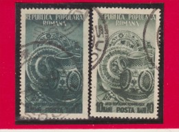 1952 - Serie Couranta (FOLKLORE) -   VARIATIONS DE COULEUR - Variétés Et Curiosités