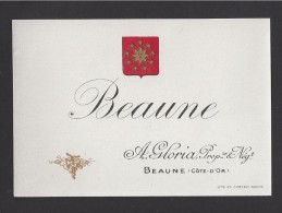 Etiquette De Vin  De  Bourgogne  -   Beaune   -  ND Années 30/40 ? - A. Gloria à Beaune (21) - Bourgogne