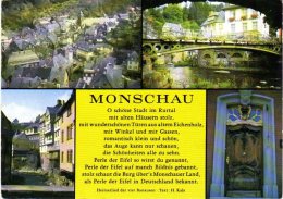Monschau - Mehrbildkarte 8  Mit Gedicht - Monschau