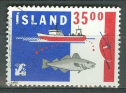 ISLAND 1992: Sc 753 / YT 720, O - FREE SHIPPING ABOVE 10 EURO - Usados