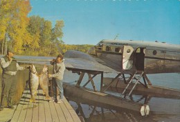 CPM Lac La Ronge, Saskatchewan - Paradis Des Pêcheurs - Hydravion - Animée - Otros & Sin Clasificación