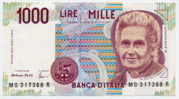 1000 LIRE, ITALY 21-07-1998 SERIE - G (FDS - UNC) "Firme - Sign. Fazio-Amici" - 1000 Liras