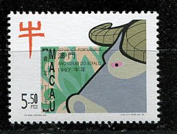 (cl 17 - P34)  Macao** (ref. Michel Au Dos) N° 843 - Année Lunaire Chinoise Du Buffle - - Blokken & Velletjes