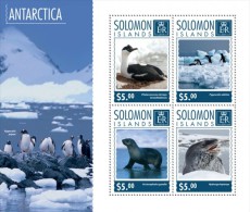 Solomon Islands. 2014  Antarctica. (711a) - Fauna Antártica