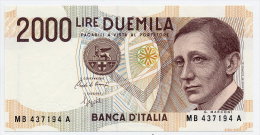 2000 LIRE, ITALY 06-03-1992 SERIE - B (FDS - UNC) "Firme - Sign. Ciampi-Speziali" - 2000 Lire