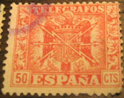 Spain 1940 Telegraph 50c - Used - Telegrafen