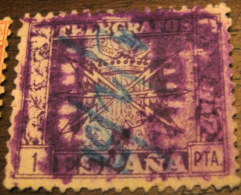 Spain 1940 Telegraph 1pta - Used - Telegraph