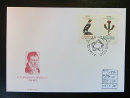 1994  " Alexander Von Humbold  "  Satz ET. Gestempelt Auf Karte   LOT 538 - Briefe U. Dokumente