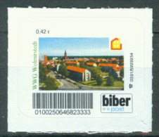 Biber Post WWG Wolmirstedt (Häuser) Glatt, Kurzer UPOC 0,42 Bp137 - Posta Privata & Locale
