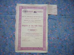 Belle Action Etablissement Continsouza S.A  6% 15 Février 1918  500 Francs Au Porteur - Sin Clasificación