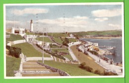 PLYMOUTH / THE HOE SLOPES  .... / Carte écrite En 1954 - Plymouth