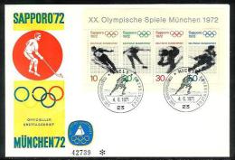 Bund 1972: FDC Sporthilfe, 1972    (A026) - 1971-1980