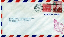 R  774 Carta Aérea, Habana 1958 Cuba FDC, Cubanos Ilustres - Storia Postale